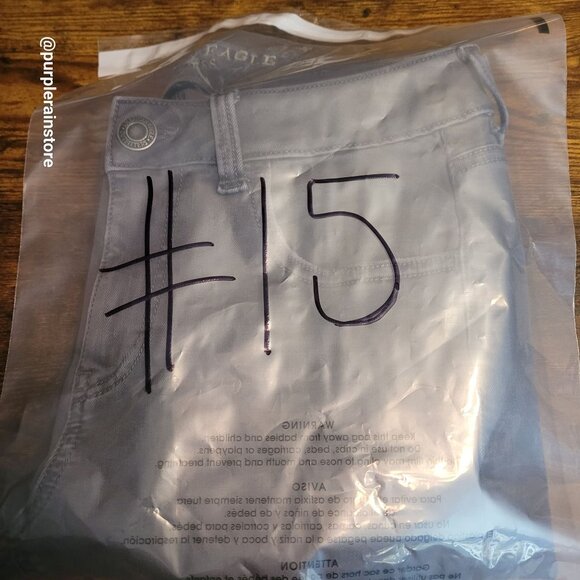 American Eagle Jeans 2 S Tomgirl Mid Rise Super Stretch x Gray Ripped Denim - Picture 11 of 11